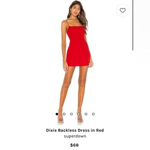Superdown by Revolve : Dixie Backless Dress in Red, xs